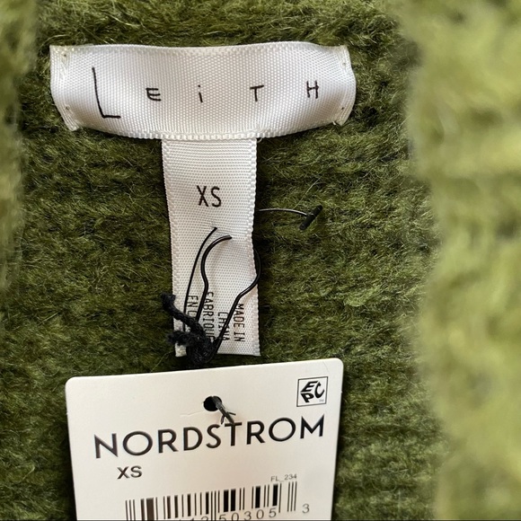 Leith Women's Chunky Knit Turtle Neck Dolman Sleeves Sweater XSmall New - Picture 4 of 9